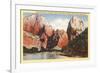 Mountains in Zion National Park, Utah-null-Framed Premium Giclee Print
