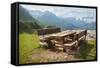 Mountains Landscape-egal-Framed Stretched Canvas