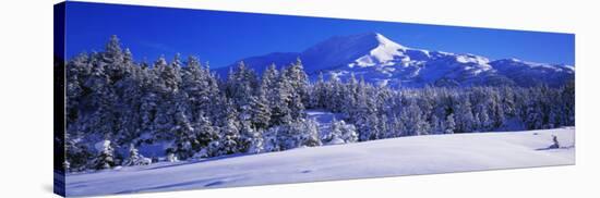 Mountains, Mountainview, Snow, Turnagain Pass, Chugach Mountains, Kenai Peninsula Alaska USA-null-Stretched Canvas