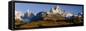 Mountains, Mt Fitzroy, Cerro Torre, Argentine Glaciers National Park, Patagonia, Argentina-null-Framed Stretched Canvas