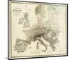 Mountains of Europe, c.1854-Alexander Keith Johnston-Mounted Art Print