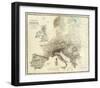 Mountains of Europe, c.1854-Alexander Keith Johnston-Framed Art Print