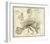 Mountains of Europe, c.1854-Alexander Keith Johnston-Framed Art Print