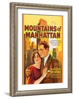 Mountains of Manhattan-null-Framed Art Print