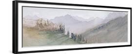 Mountains of Savoy Seen from the Brezon-John Ruskin-Framed Premium Giclee Print