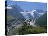 Mountains of the Haute-Alpes, Viewed from the Col De Galibier, 2704M, in the Alps, Provence, France-David Hughes-Stretched Canvas