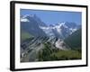 Mountains of the Haute-Alpes, Viewed from the Col De Galibier, 2704M, in the Alps, Provence, France-David Hughes-Framed Photographic Print