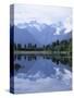 Mountains of the Southern Alps Reflected in Lake Matheson, Canterbury, South Island, New Zealand-Robert Francis-Stretched Canvas