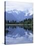 Mountains of the Southern Alps Reflected in Lake Matheson, Canterbury, South Island, New Zealand-Robert Francis-Stretched Canvas