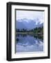 Mountains of the Southern Alps Reflected in Lake Matheson, Canterbury, South Island, New Zealand-Robert Francis-Framed Photographic Print