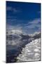 Mountains reflect in wintry Lake McDonald in Glacier National Park, Montana, USA-Chuck Haney-Mounted Photographic Print