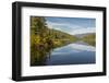 Mountains reflected in a lake along Valley of Five Lakes trail, Jasper National Park, UNESCO World -Jon Reaves-Framed Photographic Print