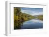 Mountains reflected in a lake along Valley of Five Lakes trail, Jasper National Park, UNESCO World -Jon Reaves-Framed Photographic Print