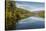 Mountains reflected in a lake along Valley of Five Lakes trail, Jasper National Park, UNESCO World -Jon Reaves-Stretched Canvas