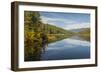 Mountains reflected in a lake along Valley of Five Lakes trail, Jasper National Park, UNESCO World -Jon Reaves-Framed Photographic Print