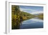 Mountains reflected in a lake along Valley of Five Lakes trail, Jasper National Park, UNESCO World -Jon Reaves-Framed Photographic Print