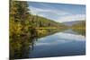 Mountains reflected in a lake along Valley of Five Lakes trail, Jasper National Park, UNESCO World -Jon Reaves-Mounted Photographic Print
