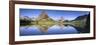 Mountains reflected in lake. Glacier National Park. Montana. Usa.-Tom Norring-Framed Photographic Print