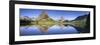 Mountains reflected in lake. Glacier National Park. Montana. Usa.-Tom Norring-Framed Photographic Print