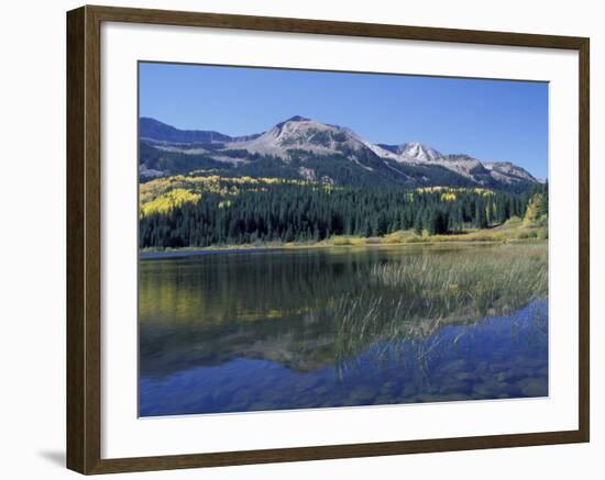 Mountains Reflected in Lost Lake, Crested Butte, Colorado, USA-Cindy Miller Hopkins-Framed Photographic Print