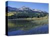 Mountains Reflected in Lost Lake, Crested Butte, Colorado, USA-Cindy Miller Hopkins-Stretched Canvas
