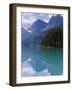 Mountains Reflected in Maligne Lake, Jasper National Park, UNESCO World Heritage Site, British Colu-Martin Child-Framed Photographic Print