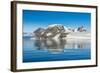 Mountains reflecting in glassy water of Hope Bay, Antarctica, Polar Regions-Michael Runkel-Framed Photographic Print