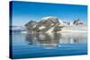 Mountains reflecting in glassy water of Hope Bay, Antarctica, Polar Regions-Michael Runkel-Stretched Canvas