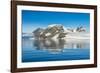 Mountains reflecting in glassy water of Hope Bay, Antarctica, Polar Regions-Michael Runkel-Framed Photographic Print