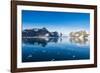 Mountains reflecting in glassy water of Hope Bay, Antarctica, Polar Regions-Michael Runkel-Framed Photographic Print