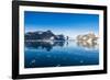 Mountains reflecting in glassy water of Hope Bay, Antarctica, Polar Regions-Michael Runkel-Framed Photographic Print