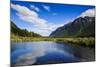 Mountains Reflecting in the Mirror Lakes, Eglinton Valley, Fiordland National Park-Michael Runkel-Mounted Photographic Print