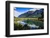 Mountains Reflecting in the Mirror Lakes, Eglinton Valley, Fiordland National Park-Michael Runkel-Framed Photographic Print