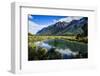 Mountains Reflecting in the Mirror Lakes, Eglinton Valley, Fiordland National Park-Michael Runkel-Framed Photographic Print