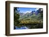 Mountains Reflecting in the Mirror Lakes, Eglinton Valley, South Island, New Zealand, Pacific-Michael-Framed Photographic Print