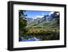 Mountains Reflecting in the Mirror Lakes, Eglinton Valley, South Island, New Zealand, Pacific-Michael-Framed Photographic Print