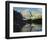 Mountains Reflecting on Morraine Lake-James Randklev-Framed Photographic Print