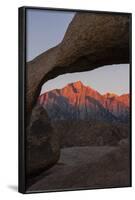 Mountains Seen Through Mobius Arch, Alabama Hills, California, USA-Jaynes Gallery-Framed Photographic Print