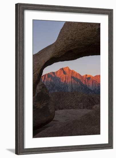 Mountains Seen Through Mobius Arch, Alabama Hills, California, USA-Jaynes Gallery-Framed Photographic Print