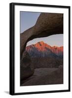 Mountains Seen Through Mobius Arch, Alabama Hills, California, USA-Jaynes Gallery-Framed Photographic Print