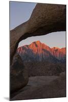 Mountains Seen Through Mobius Arch, Alabama Hills, California, USA-Jaynes Gallery-Mounted Photographic Print