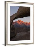 Mountains Seen Through Mobius Arch, Alabama Hills, California, USA-Jaynes Gallery-Framed Photographic Print