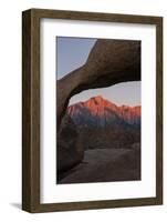 Mountains Seen Through Mobius Arch, Alabama Hills, California, USA-Jaynes Gallery-Framed Photographic Print