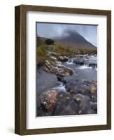 Mountains Shrouded in Low Cloud in An Autumn View of Glen Sannox, Isle of Arran, Scotland, Uk-Jon Gibbs-Framed Photographic Print