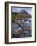 Mountains Shrouded in Low Cloud in An Autumn View of Glen Sannox, Isle of Arran, Scotland, Uk-Jon Gibbs-Framed Photographic Print