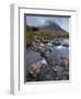 Mountains Shrouded in Low Cloud in An Autumn View of Glen Sannox, Isle of Arran, Scotland, Uk-Jon Gibbs-Framed Photographic Print