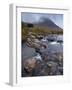 Mountains Shrouded in Low Cloud in An Autumn View of Glen Sannox, Isle of Arran, Scotland, Uk-Jon Gibbs-Framed Photographic Print