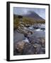 Mountains Shrouded in Low Cloud in An Autumn View of Glen Sannox, Isle of Arran, Scotland, Uk-Jon Gibbs-Framed Photographic Print