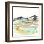 Mountains to Sea VI-Jennifer Goldberger-Framed Art Print