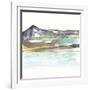 Mountains to Sea VII-Jennifer Goldberger-Framed Art Print